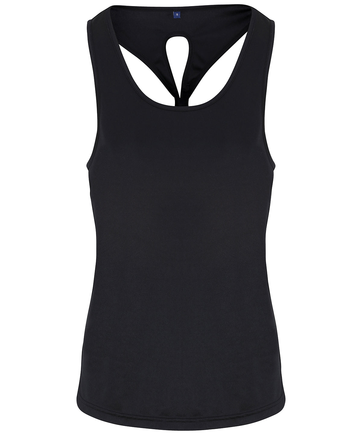 Vests - Dam TriDri Yoga Linne med Knutdetalj Black