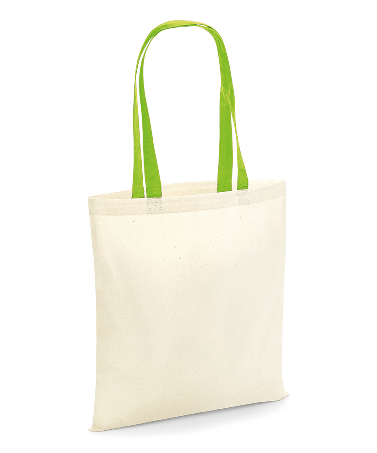 Bags - Miljövänlig Tygkasse med Kontrasterande Handtag Natural Lime Green One size