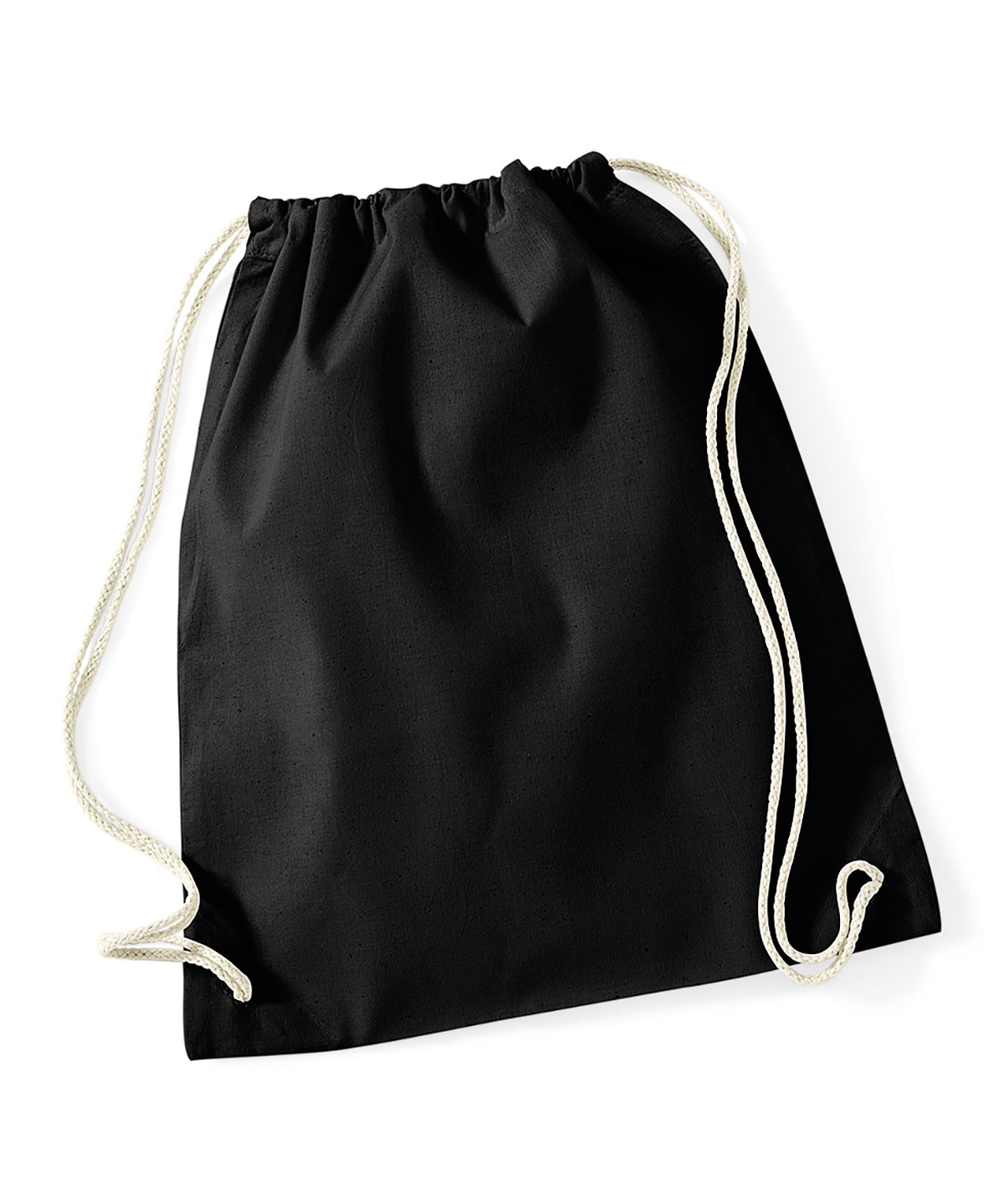 Bags - Naturlig gymsäck med dragsko Black One size