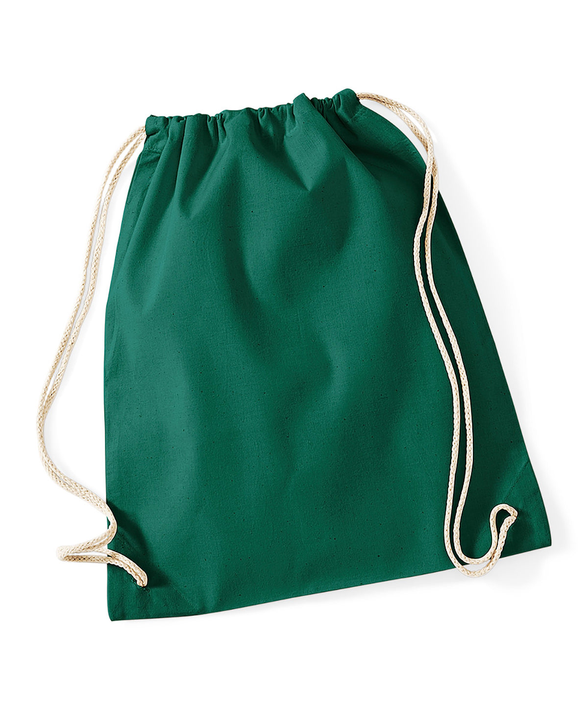 Bags - Naturlig gymsäck med dragsko Bottle Green One size