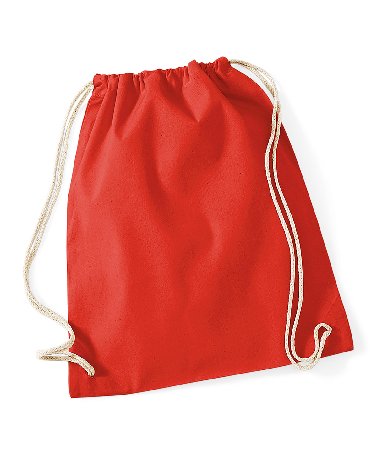 Bags - Naturlig gymsäck med dragsko Bright Red One size