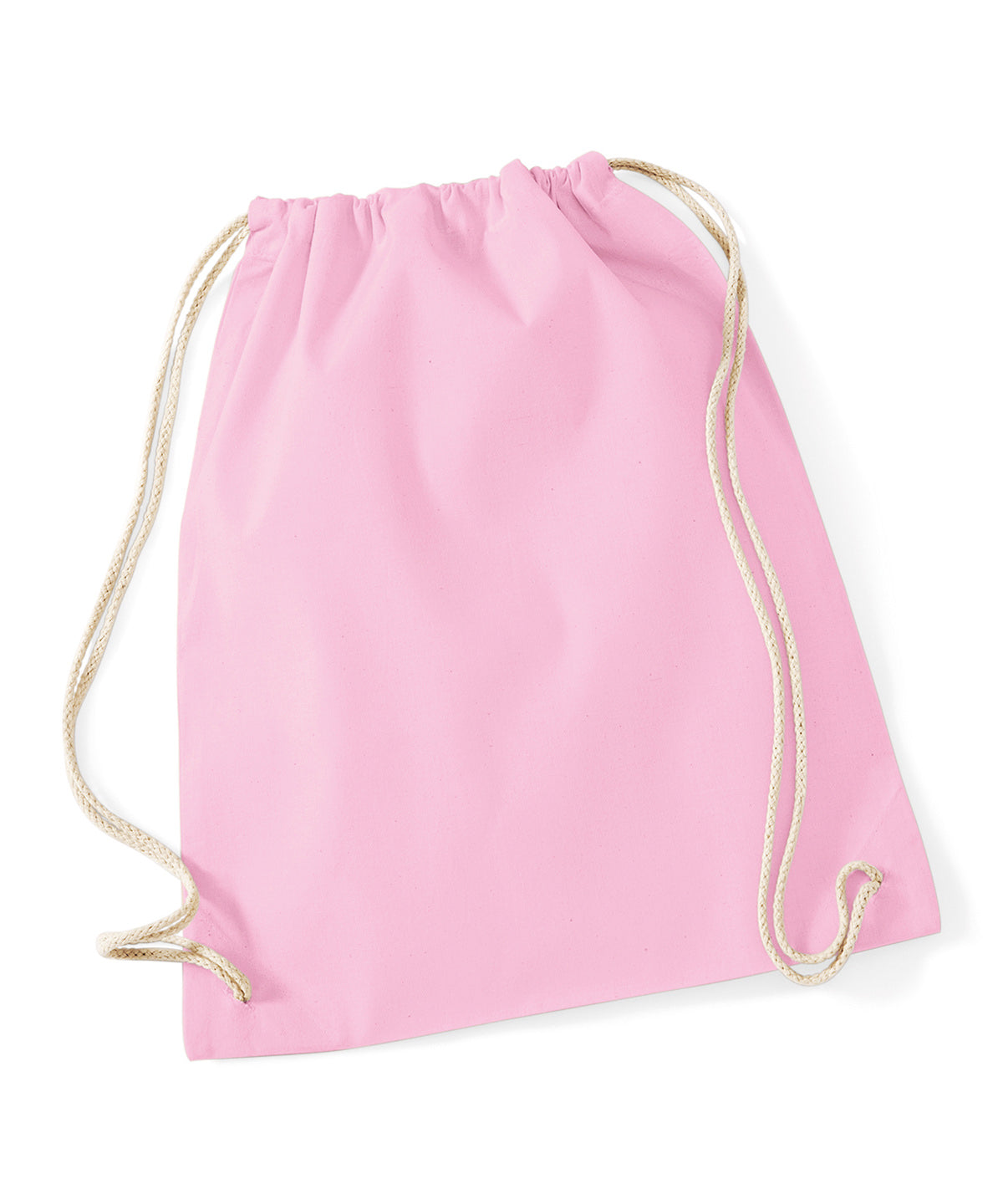 Bags - Naturlig gymsäck med dragsko Classic Pink White One size