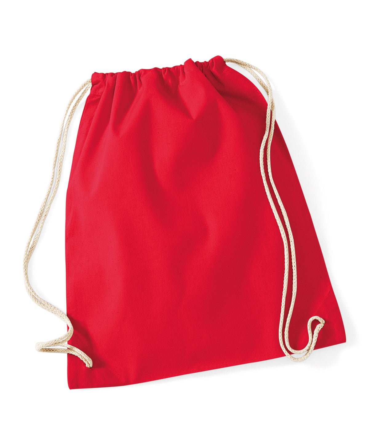 Bags - Naturlig gymsäck med dragsko Classic Red One size