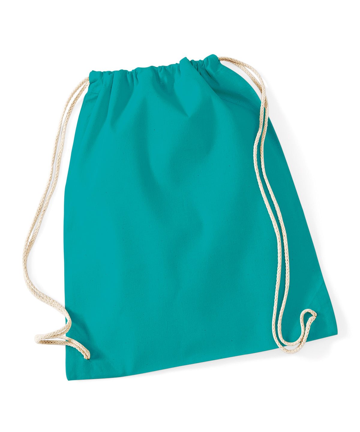 Bags - Naturlig gymsäck med dragsko Emerald One size