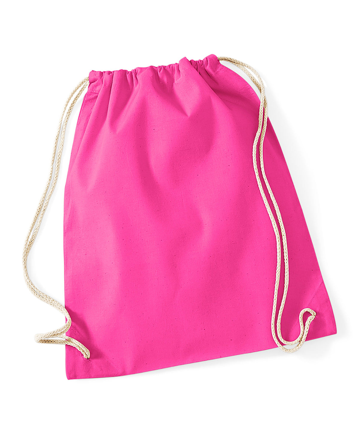 Bags - Naturlig gymsäck med dragsko Fuchsia One size