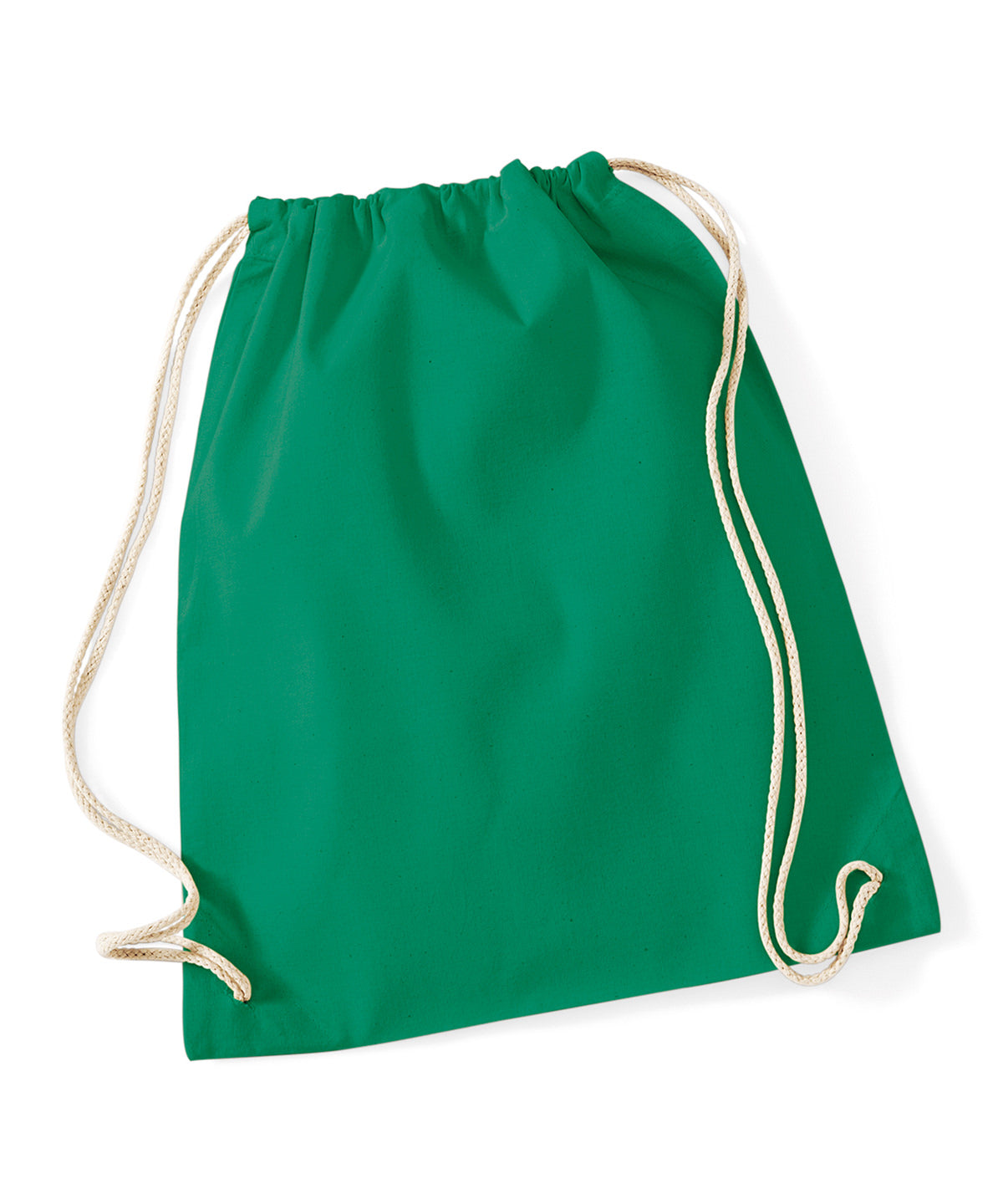 Bags - Naturlig gymsäck med dragsko Kelly Green One size