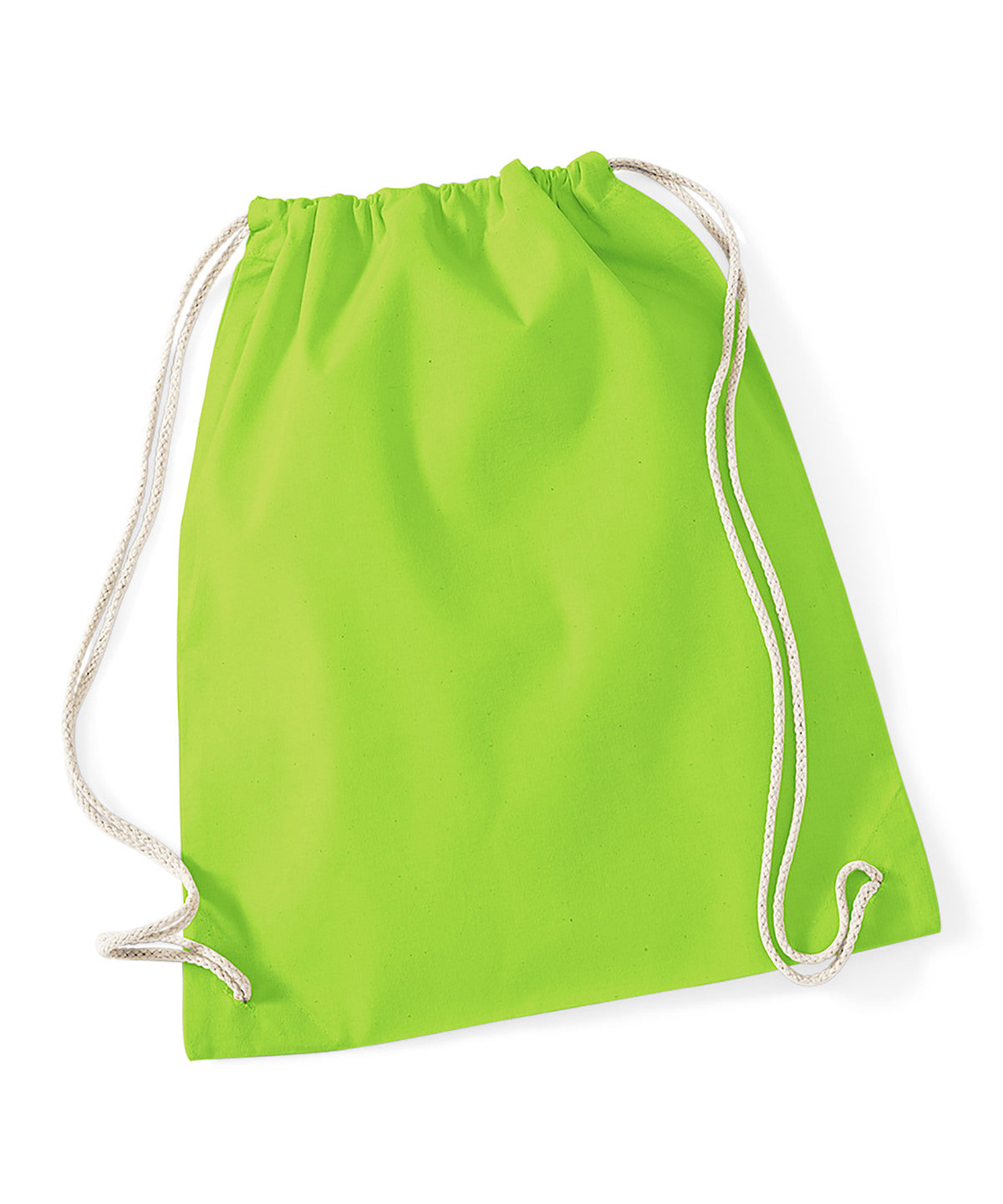 Bags - Naturlig gymsäck med dragsko Lime Green One size