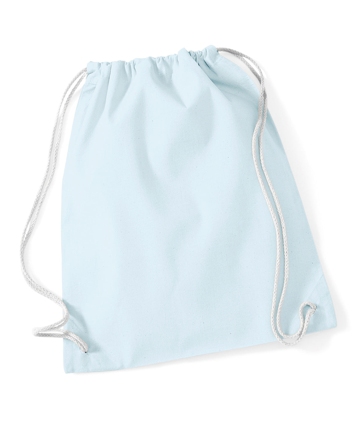 Bags - Naturlig gymsäck med dragsko Pastel Blue White One size