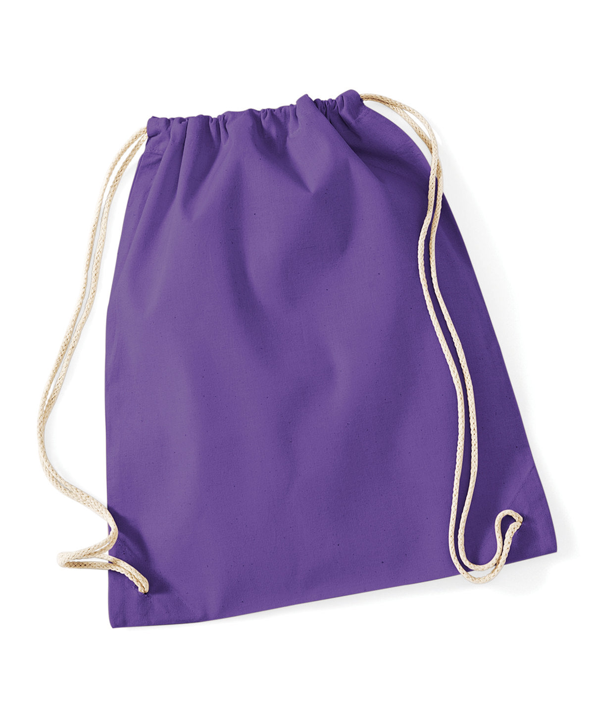 Bags - Naturlig gymsäck med dragsko Purple One size