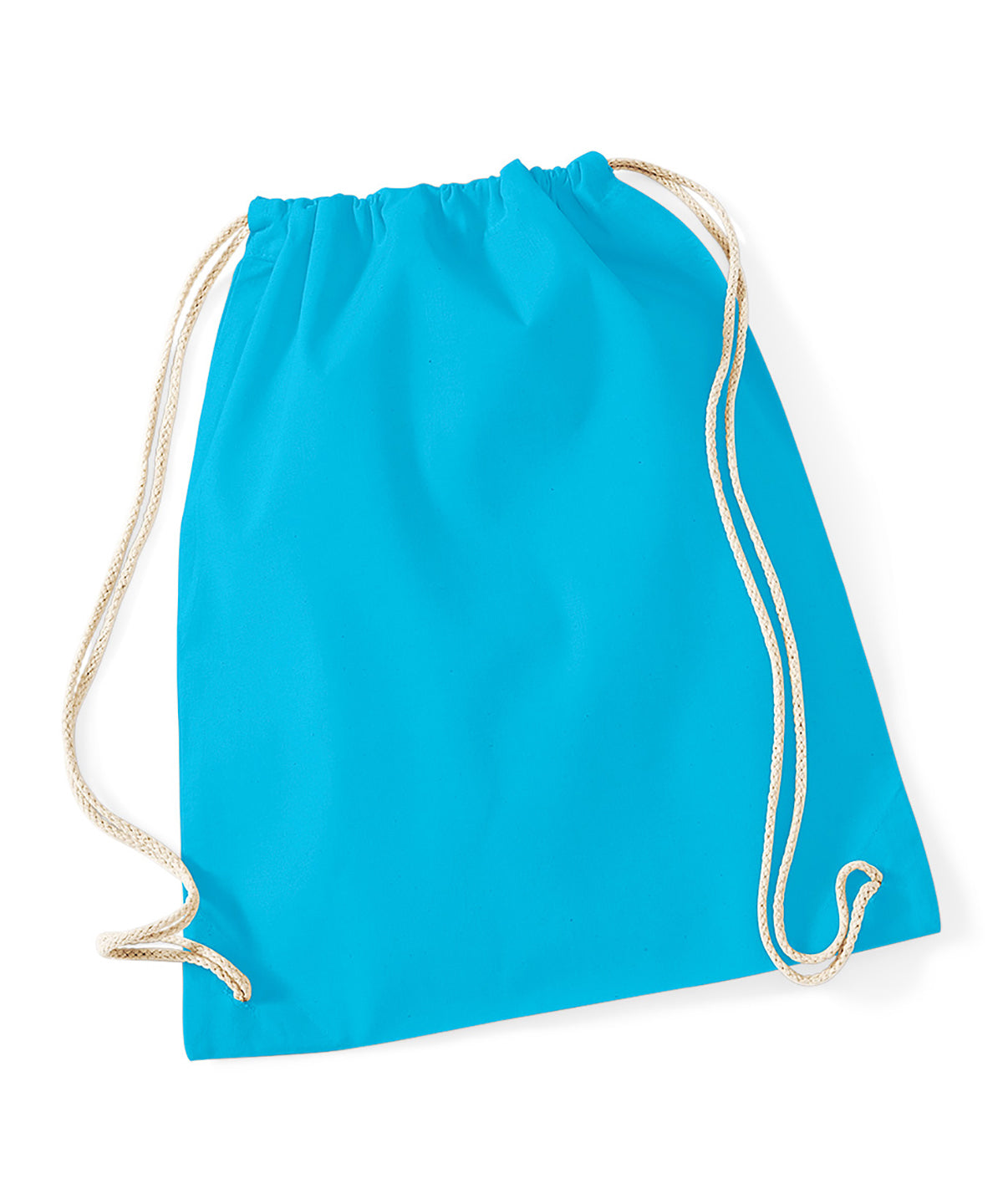 Bags - Naturlig gymsäck med dragsko Surf Blue One size