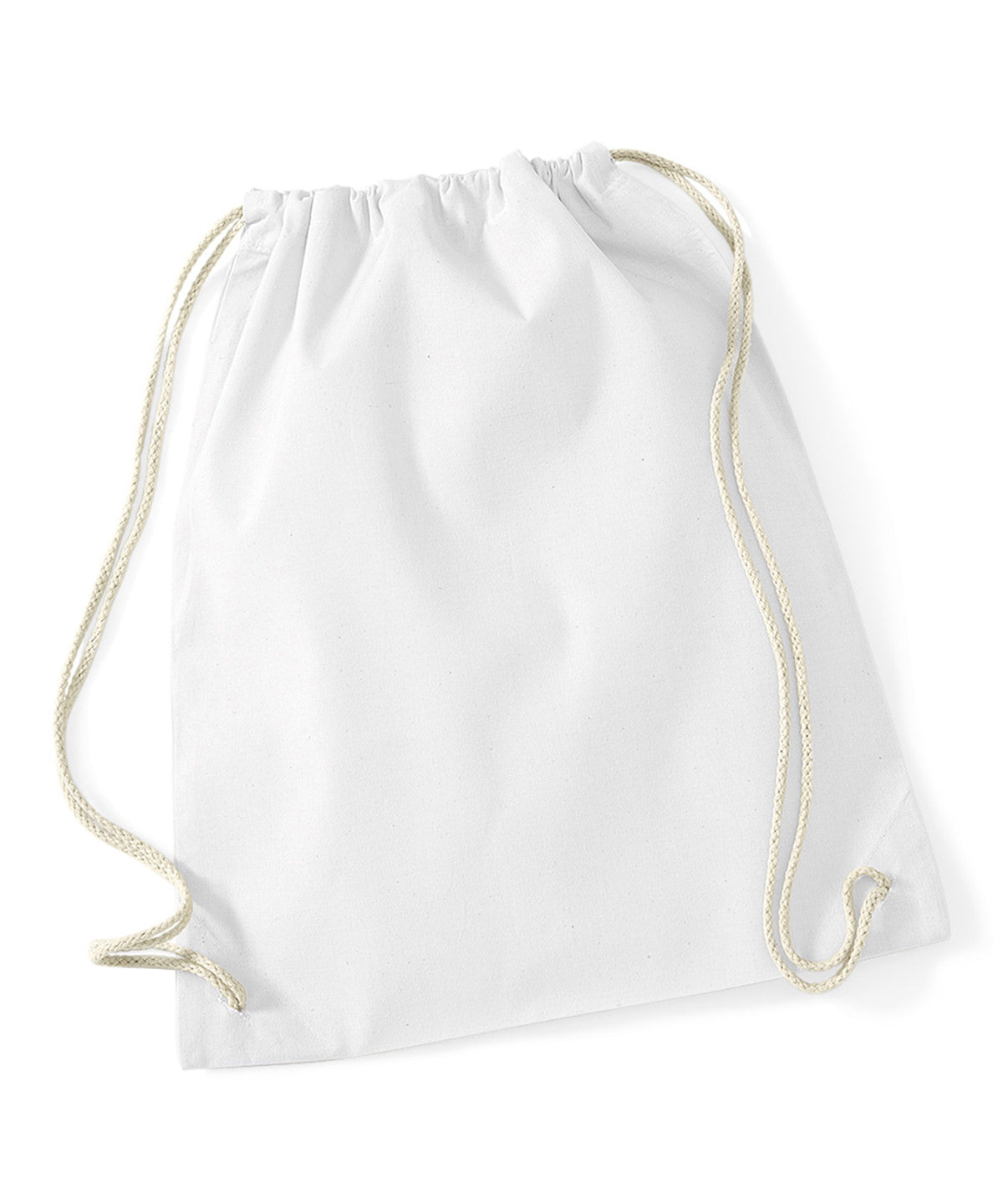 Bags - Naturlig gymsäck med dragsko White One size