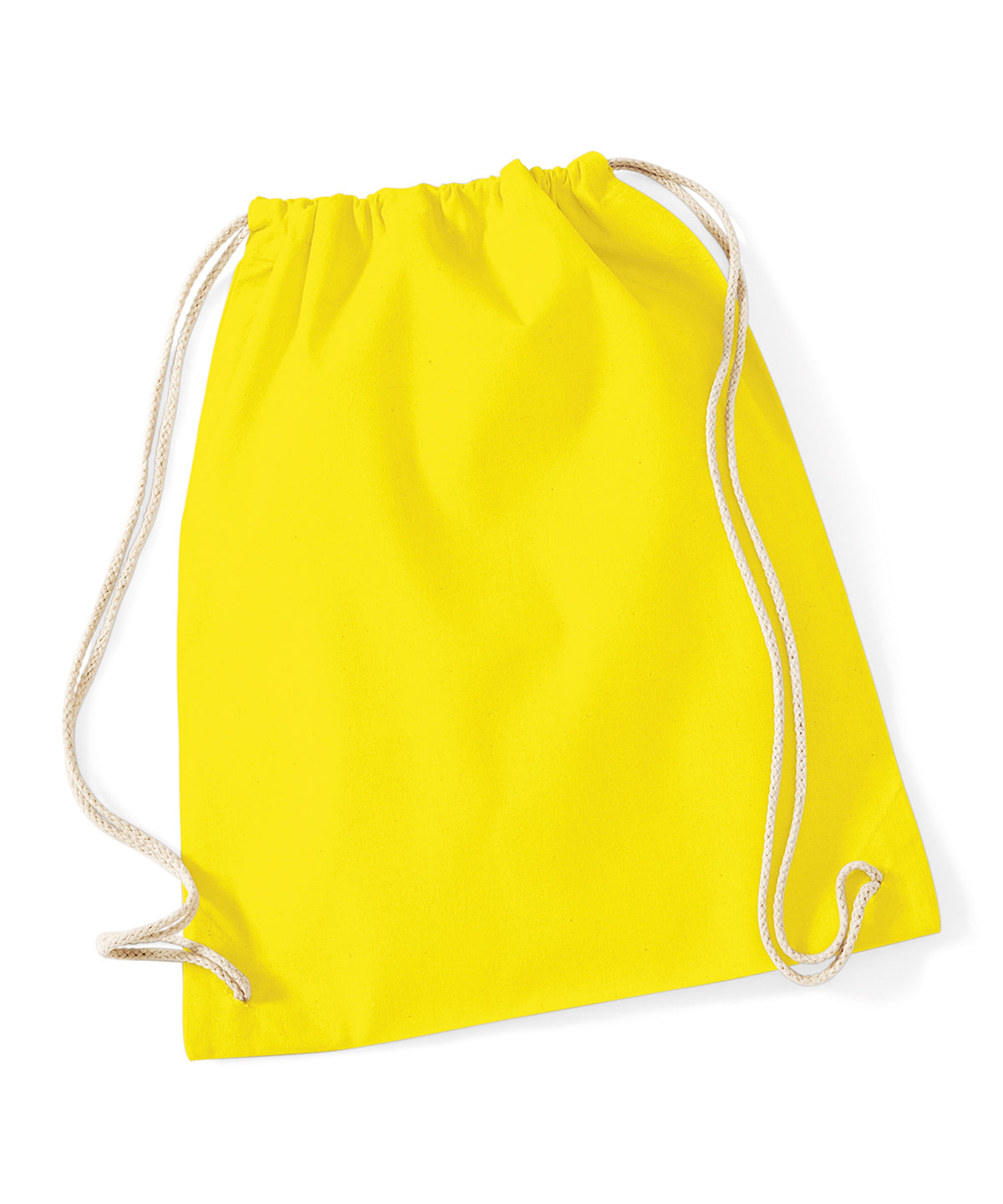 Bags - Naturlig gymsäck med dragsko Yellow One size