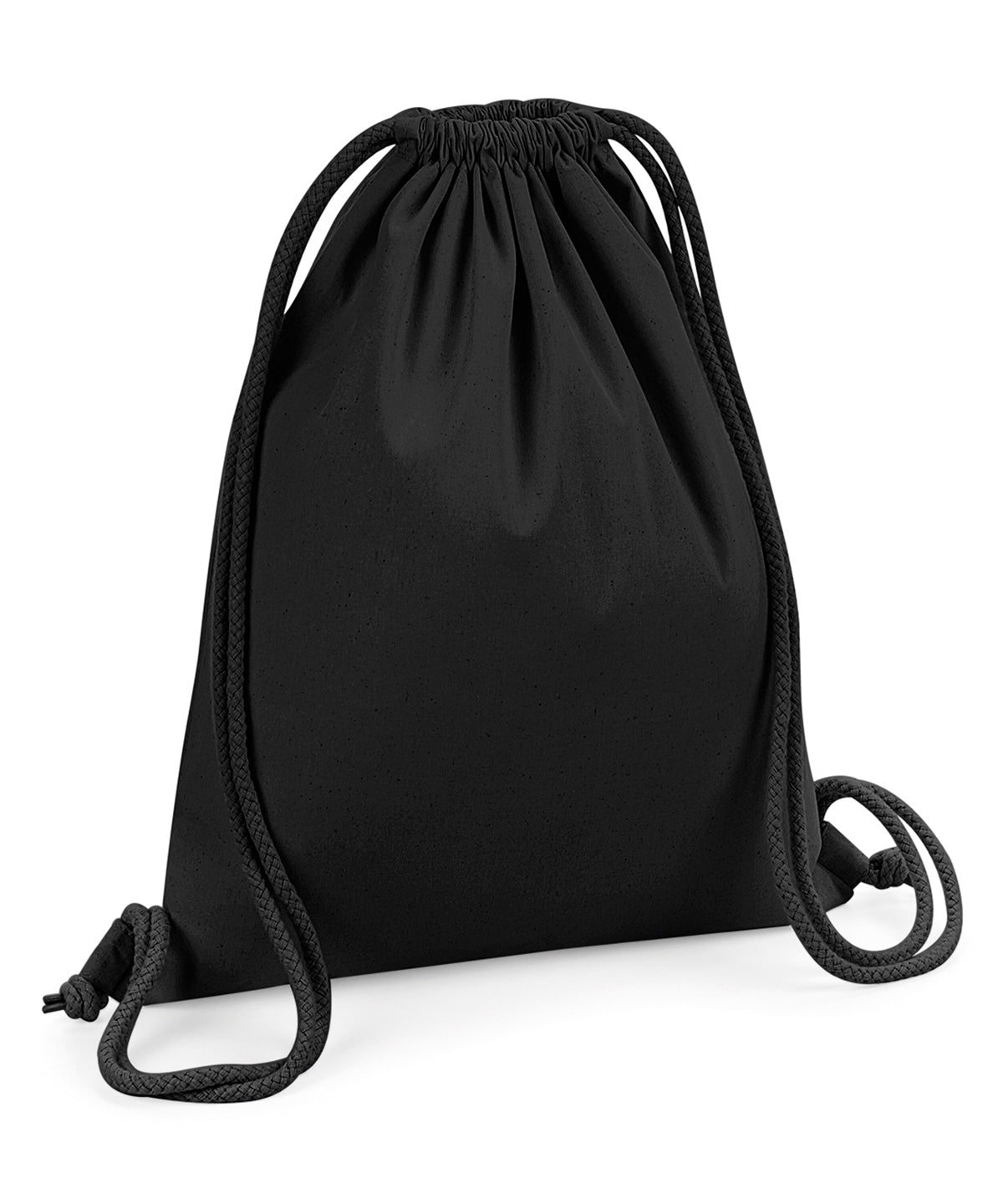 Bags - Mångsidig Gymsäck i Ekologisk Bomull Black One size