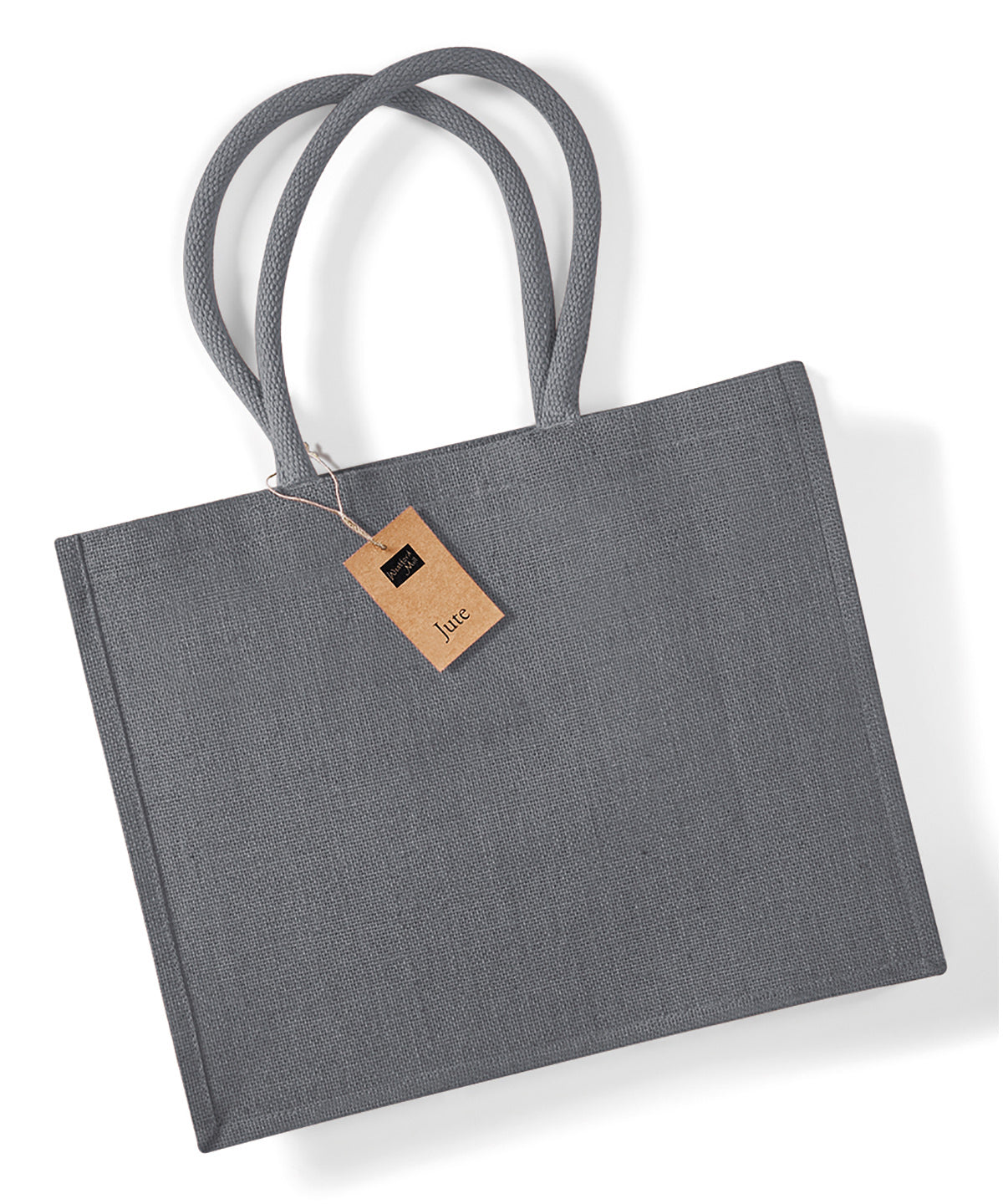 Bags - Hållbar Juteväska med Bomullshandtag Graphite Grey Graphite Grey One size