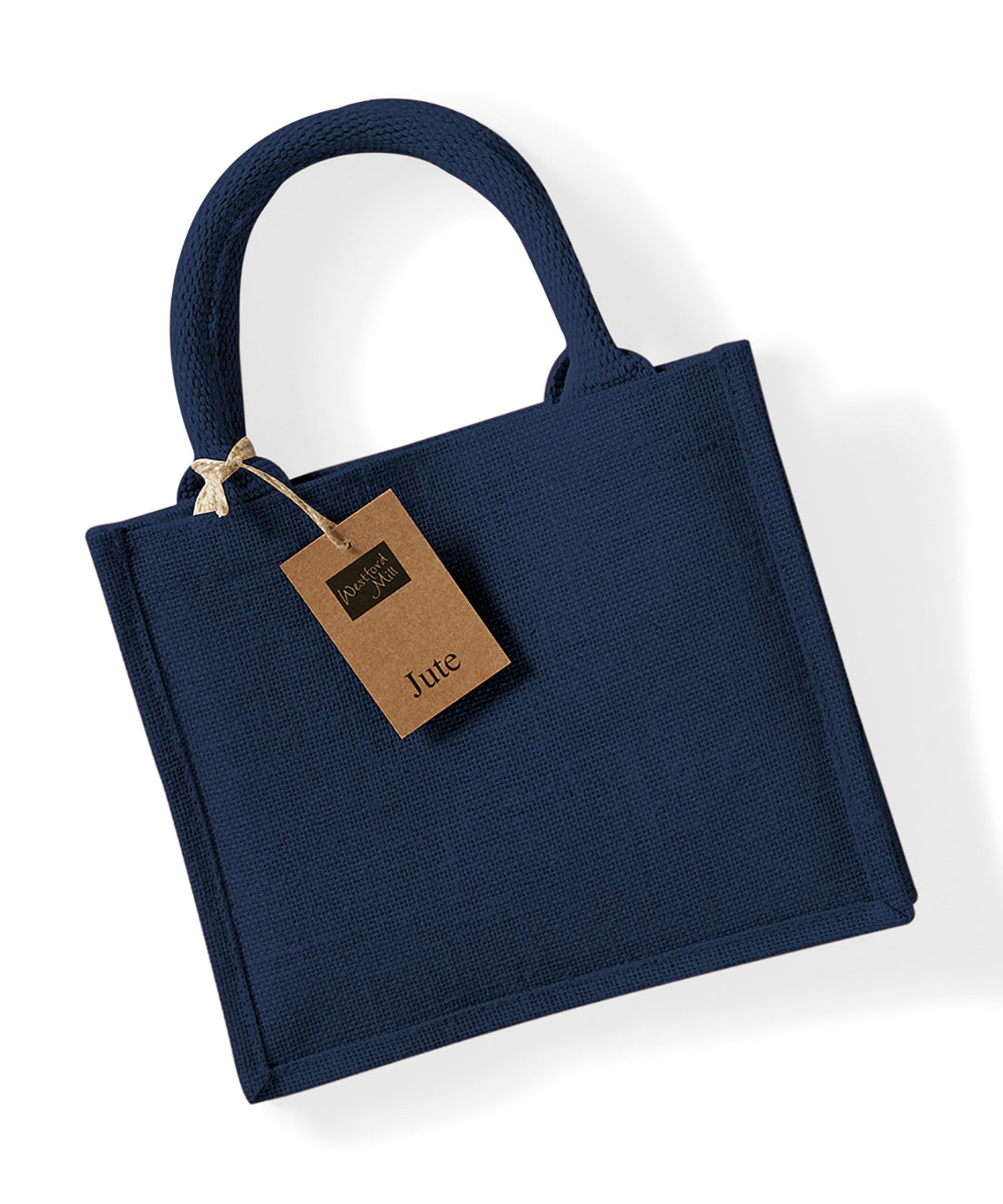 Bags - Hållbar Juteväska med Bomullshandtag Navy Navy One size