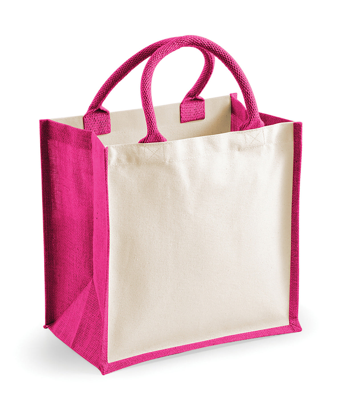 Bags - Hållbar och Stilren Väska med Canvas och Jute Fuchsia One size