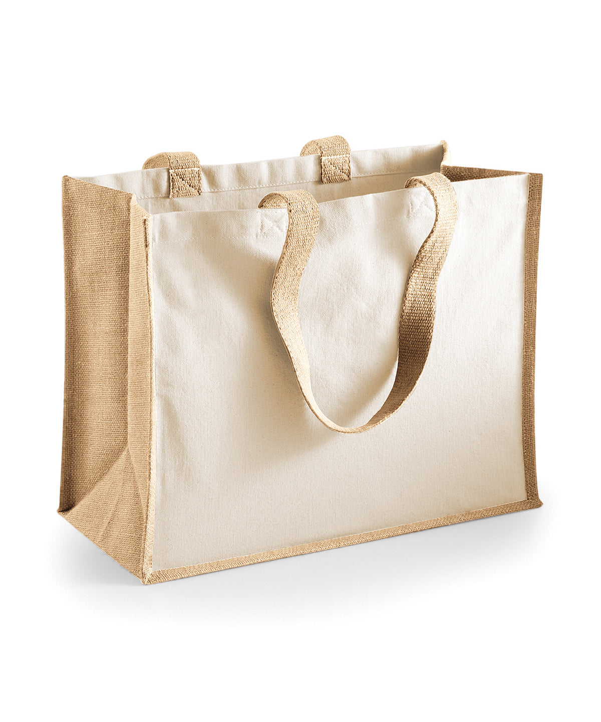 Bags - Hållbar och Praktisk Väska med Canvas Sidopaneler Natural One size