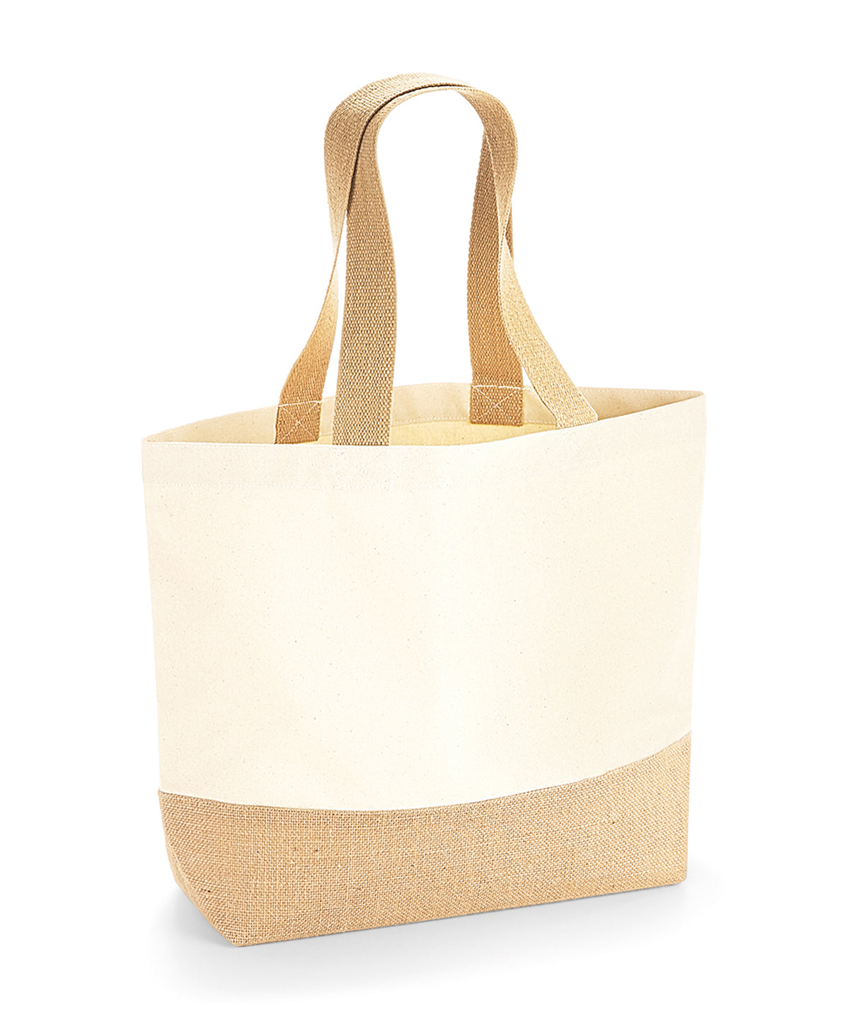 Bags - Premium Shoppingväska med Jute- och Bomullsbas Natural One size