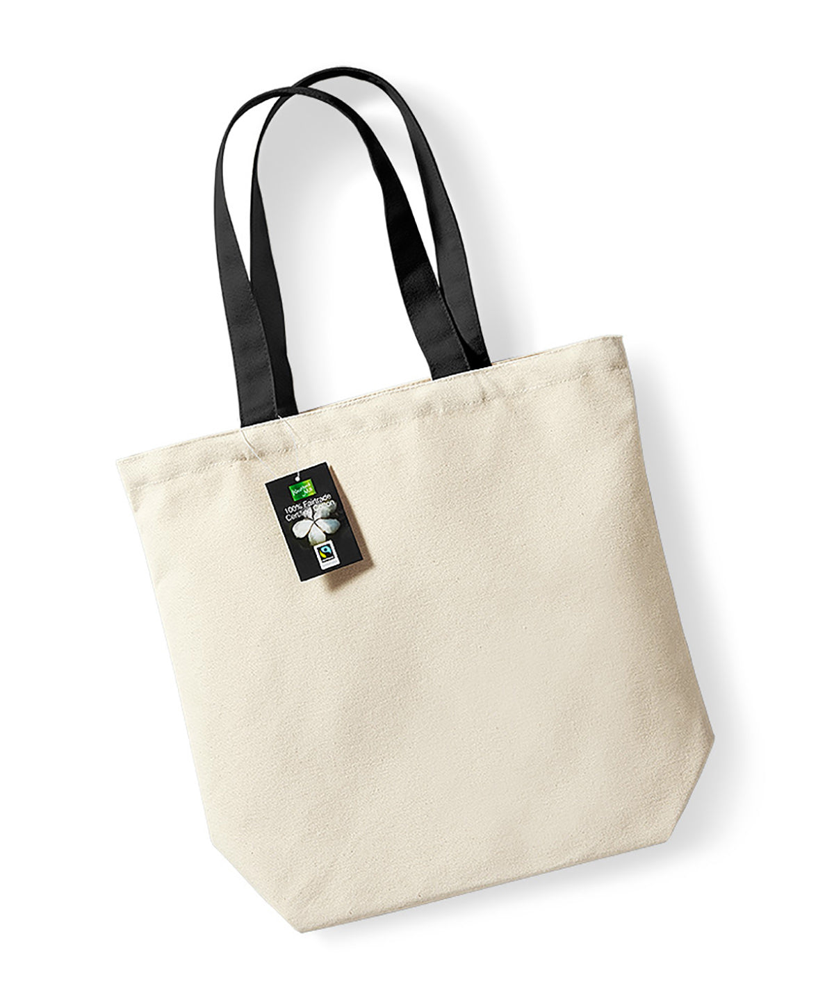 Bags - Fairtrade-certifierad väska i bomullscanvas Natural Black One size