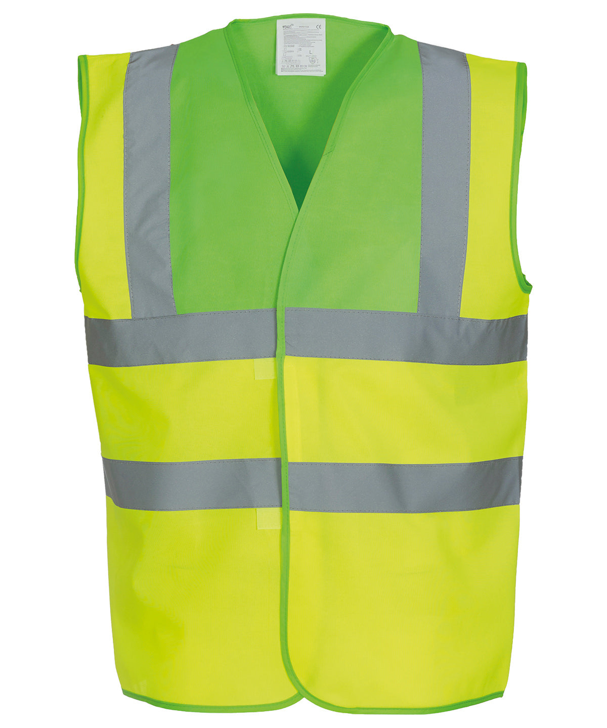 Safety Vests - Hög Synlighetslinne för Alla Yrkesroller Lime Yoke Yellow