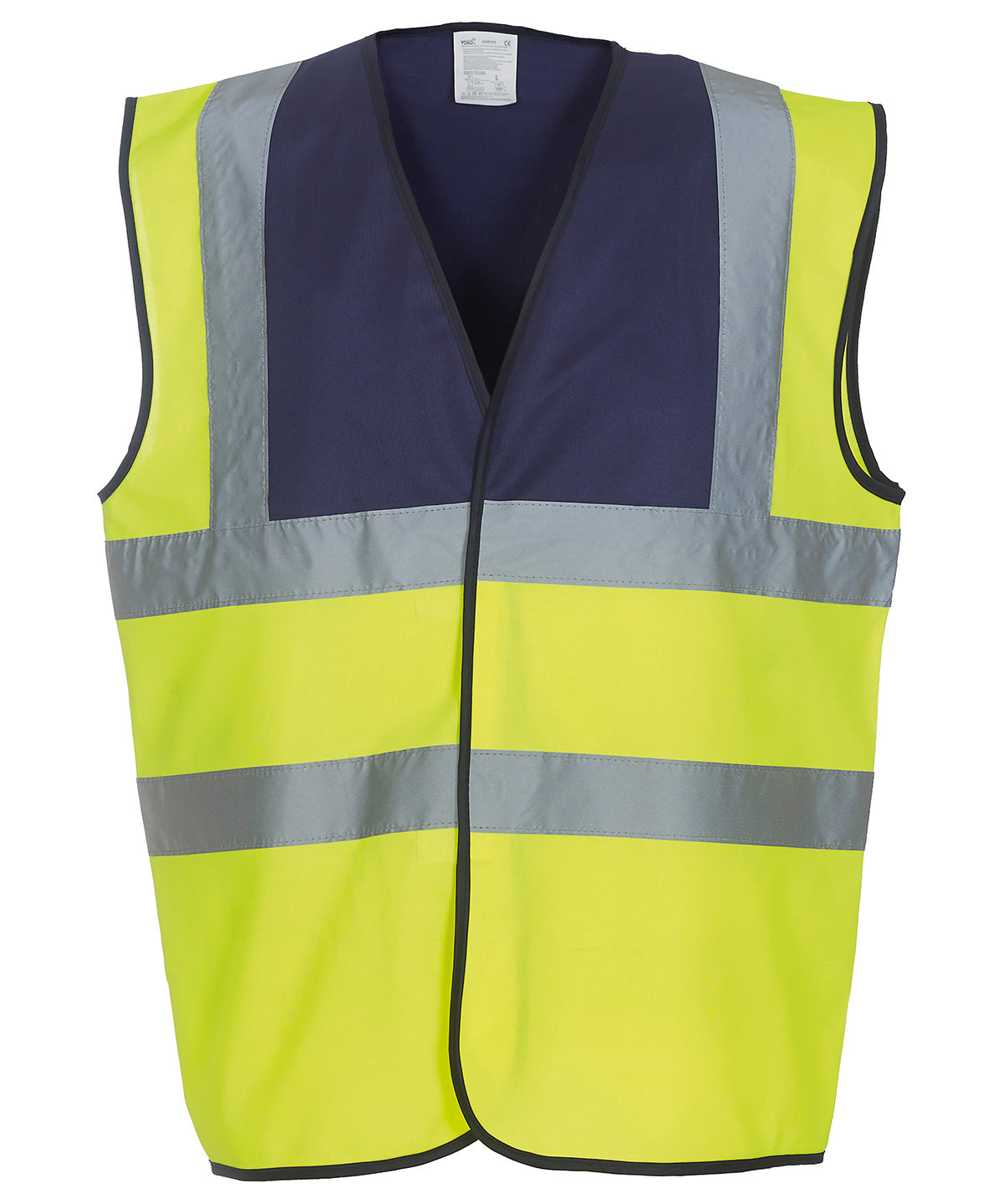 Safety Vests - Hög Synlighetslinne för Alla Yrkesroller Navy Yoke Yellow