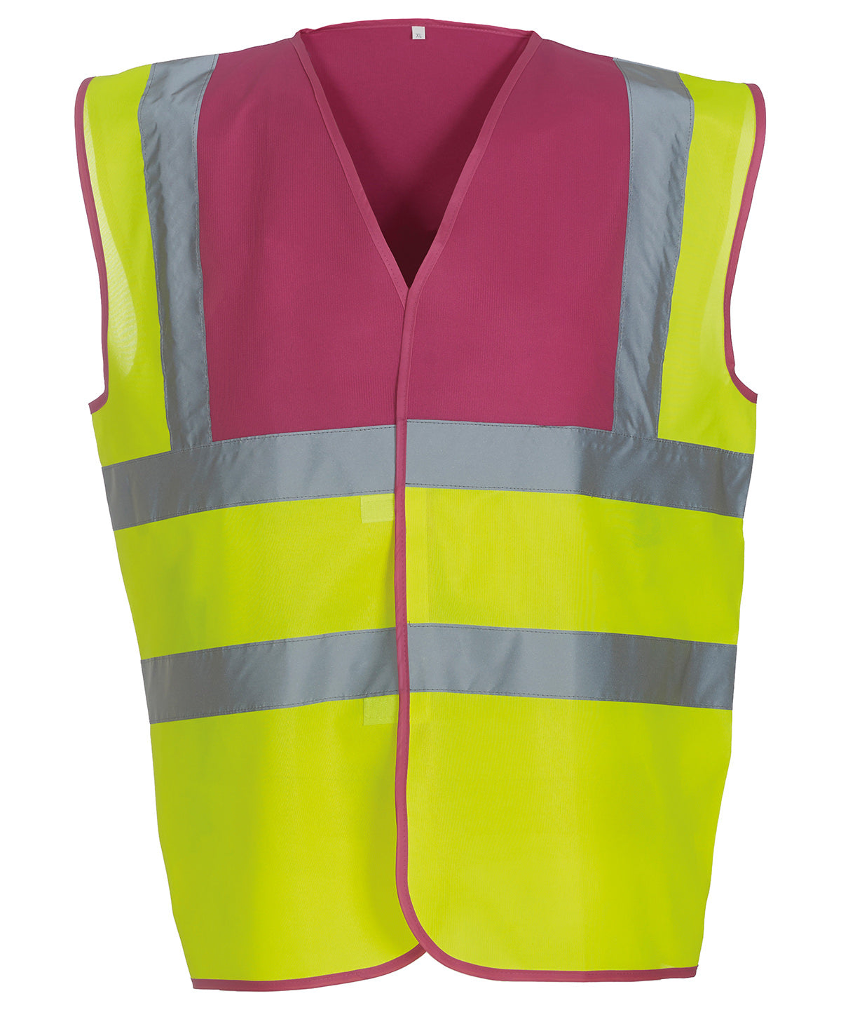 Safety Vests - Hög Synlighetslinne för Alla Yrkesroller Raspberry Yoke Yellow S