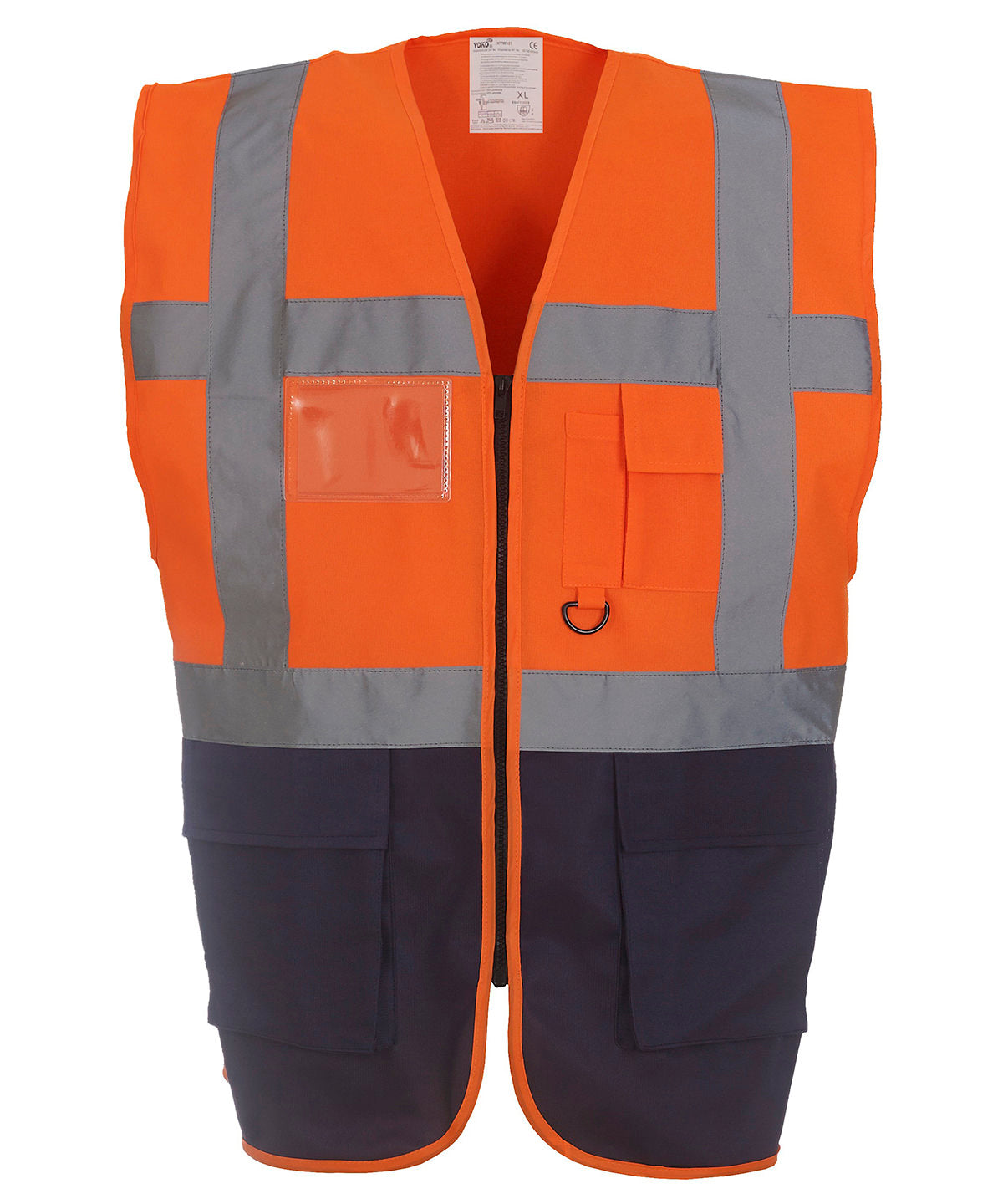 Safety Vests - Multifunktionellt Executive-linne för alla dina behov Orange Navy