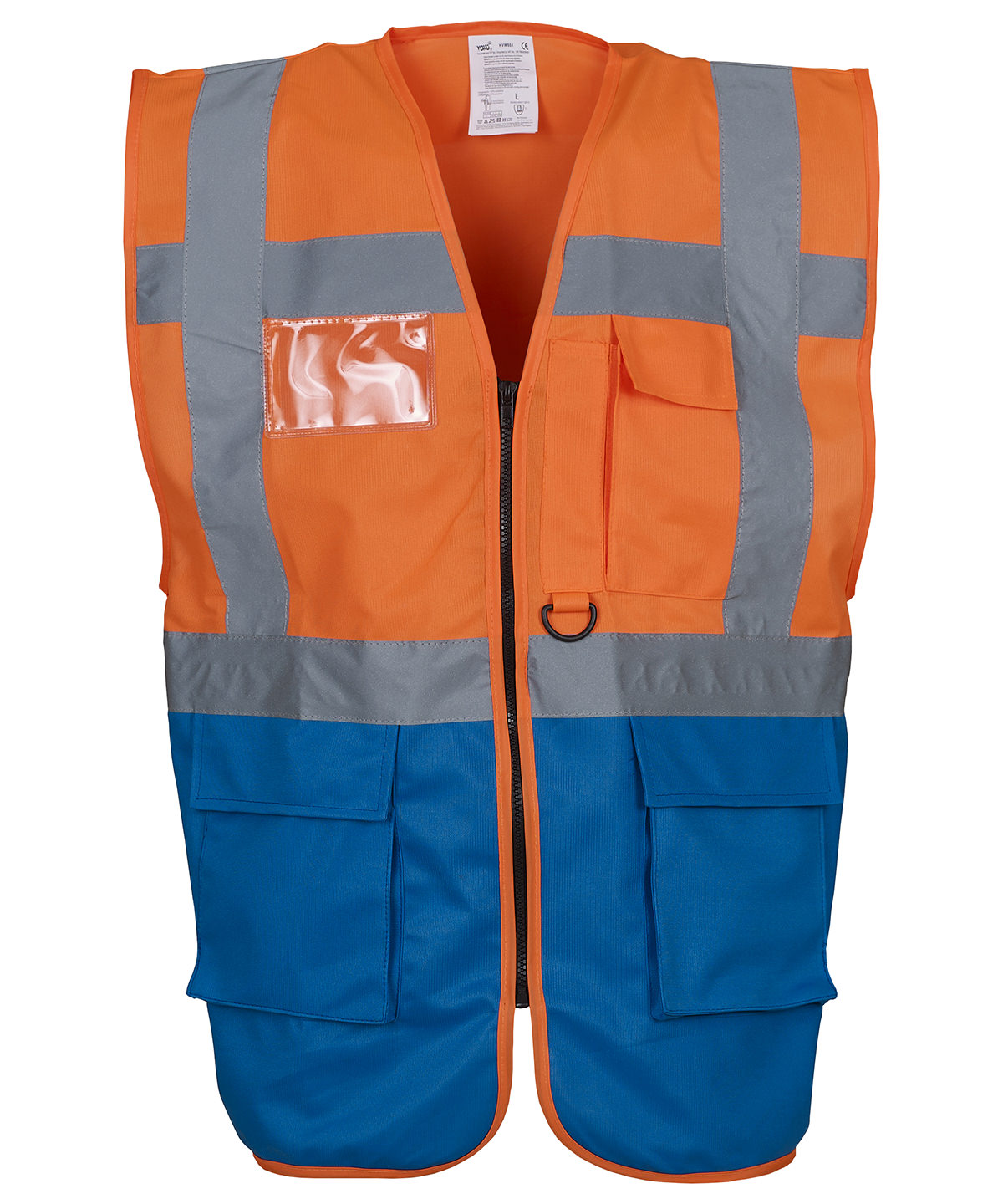 Safety Vests - Multifunktionellt Executive-linne för alla dina behov Orange Royal Blue