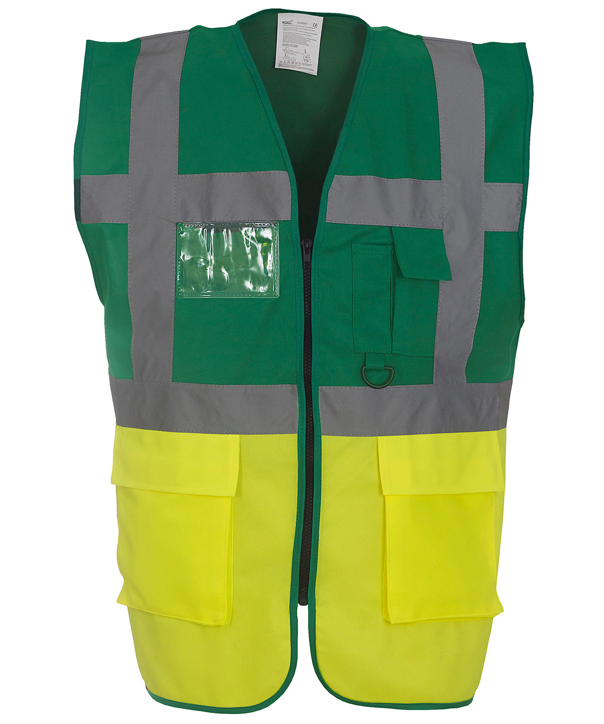 Safety Vests - Multifunktionellt Executive-linne för alla dina behov Paramedic Green Yellow