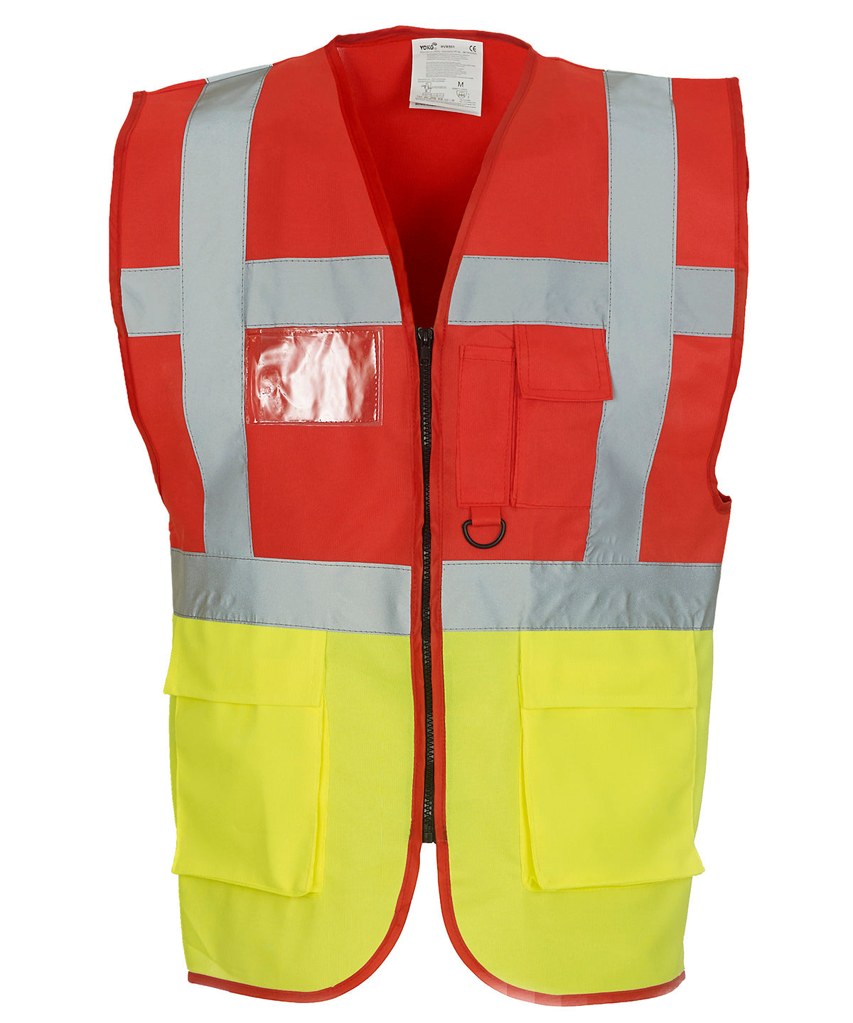 Safety Vests - Multifunktionellt Executive-linne för alla dina behov Red Yellow S