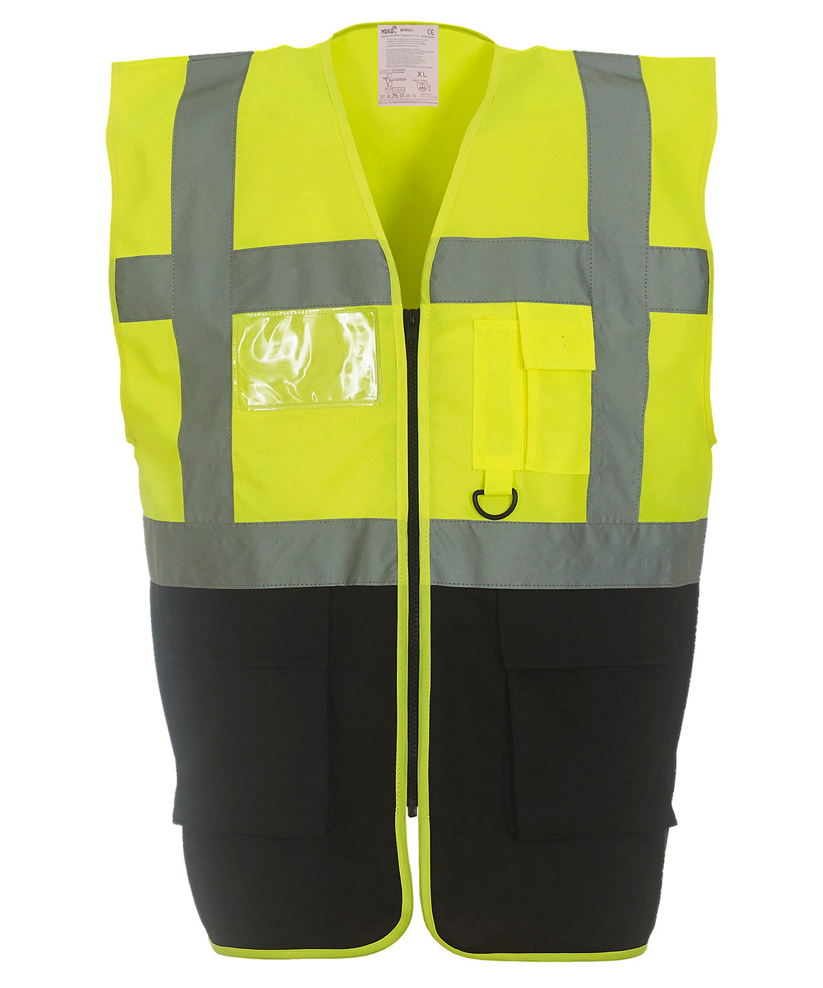 Safety Vests - Multifunktionellt Executive-linne för alla dina behov Yellow Black S
