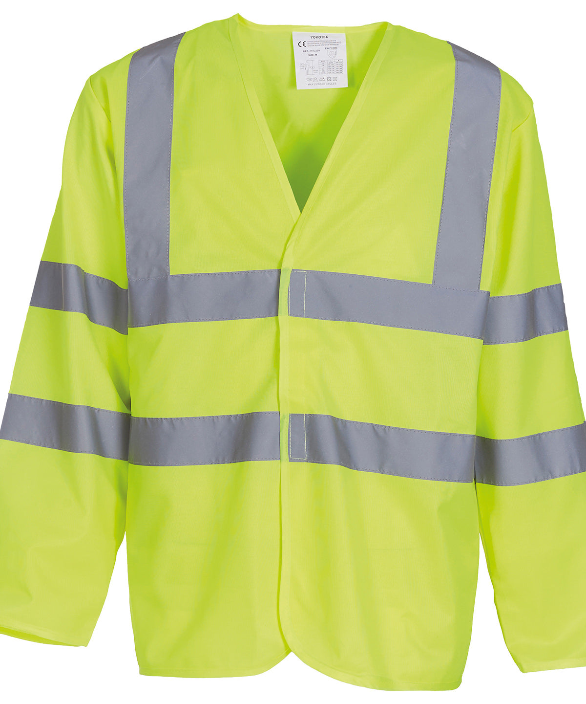 Safety Vests - Långärmad linne med två band och hängslen Yellow