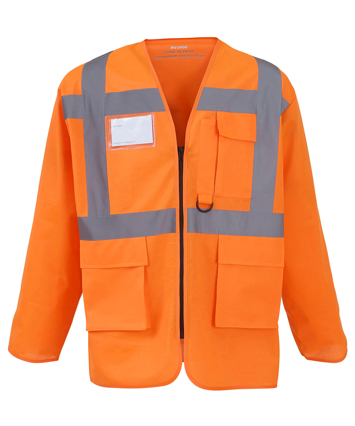 Safety Vests - Hög Synlighet Damlinne med Långa Ärmar Orange