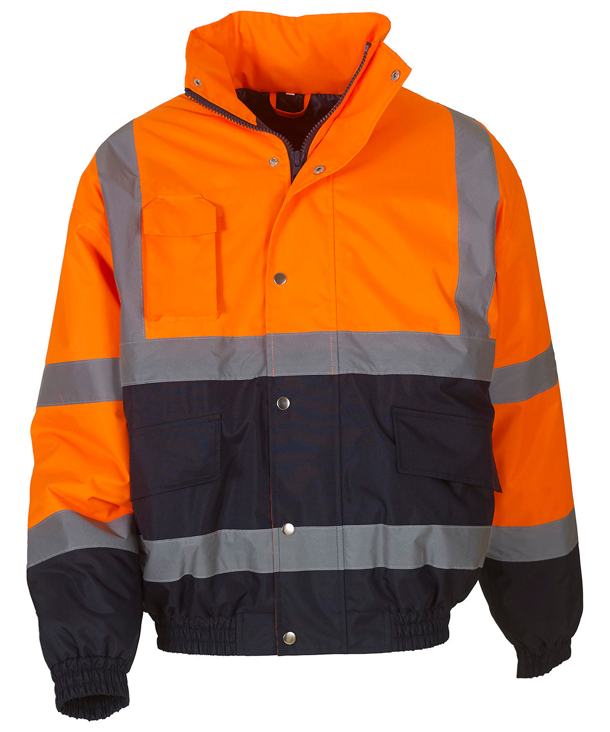 Jackets - Tvåfärgad Bomberjacka Orange Navy