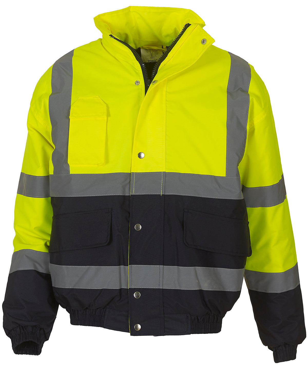 Jackets - Tvåfärgad Bomberjacka Yellow Navy