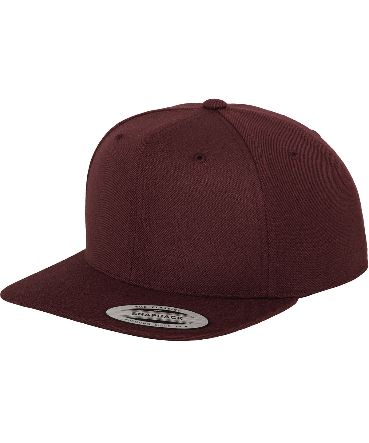 Caps - Klassisk Snapback Maroon One size