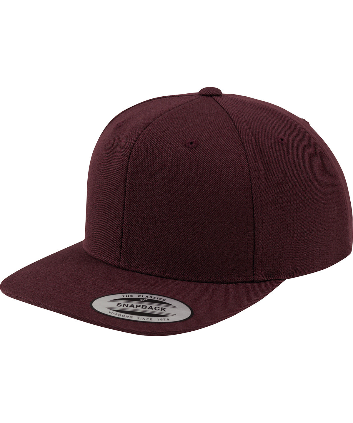 Caps - Klassisk Snapback Maroon Maroon One size