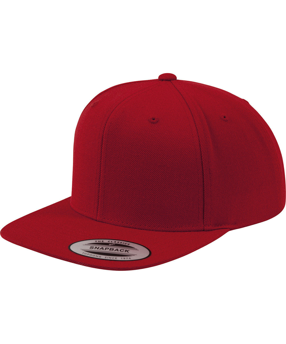 Caps - Klassisk Snapback Red Red One size