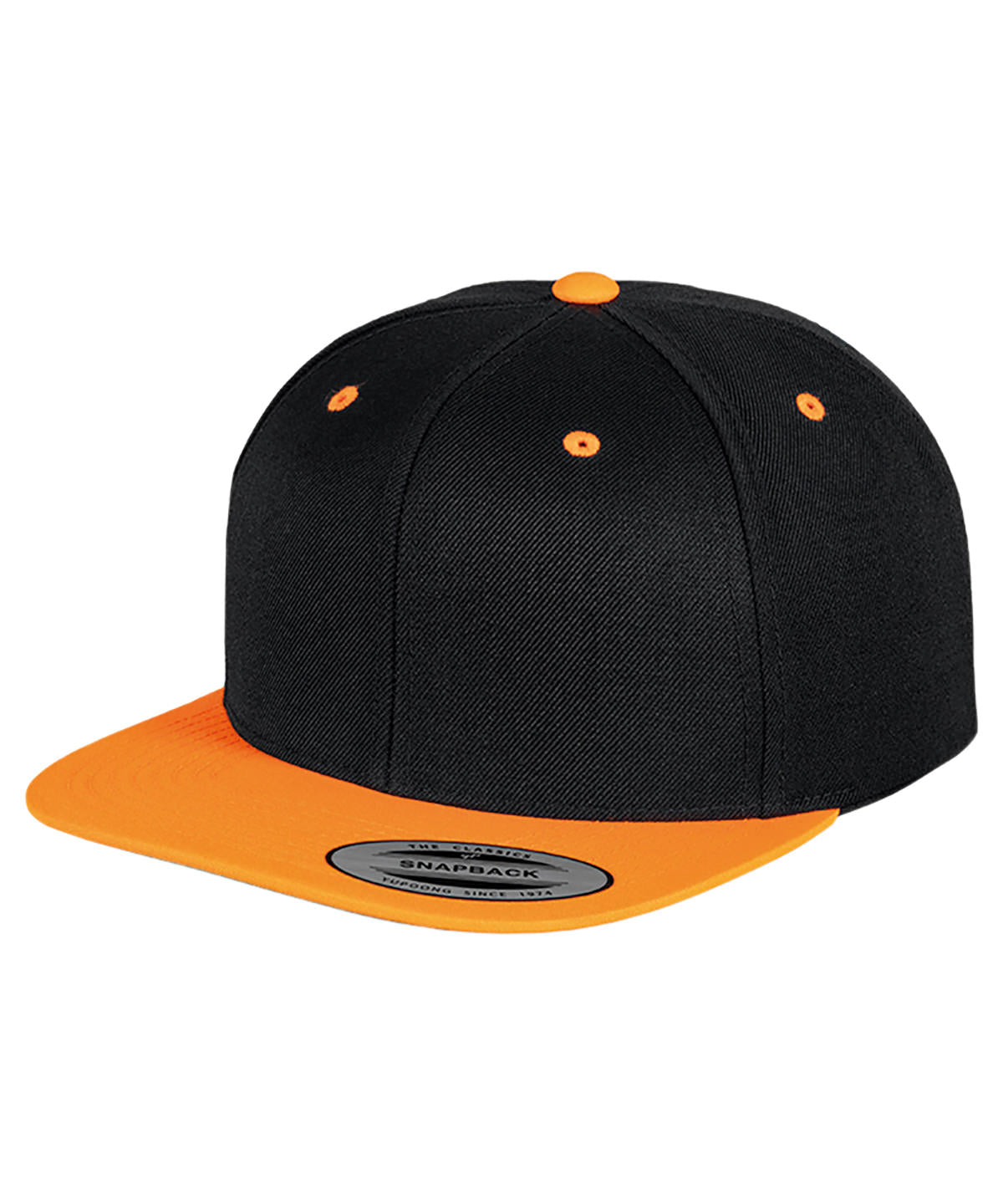 Caps - Snapback med unik designerstil Black Neon Orange One size