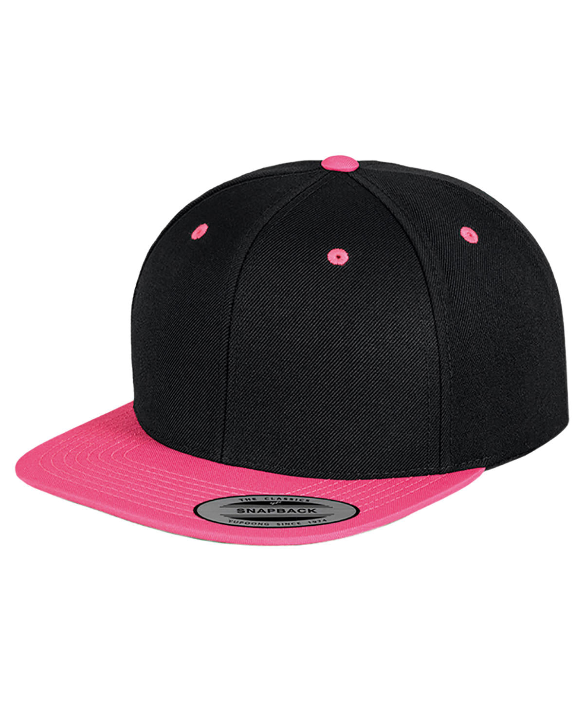 Caps - Snapback med unik designerstil Black Neon Pink One size