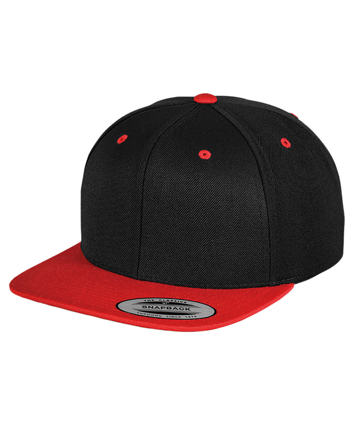 Caps - Snapback med unik designerstil Black Red One size