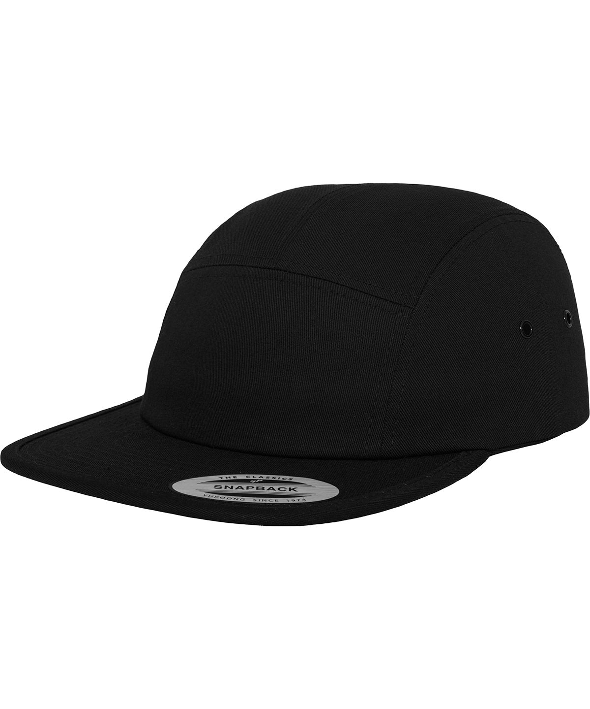 Caps - Klassisk 5-panel jockey keps Black One size