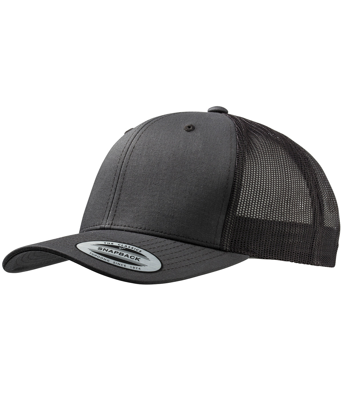 Caps - Retro trucker keps Dark Grey Dark Grey One size