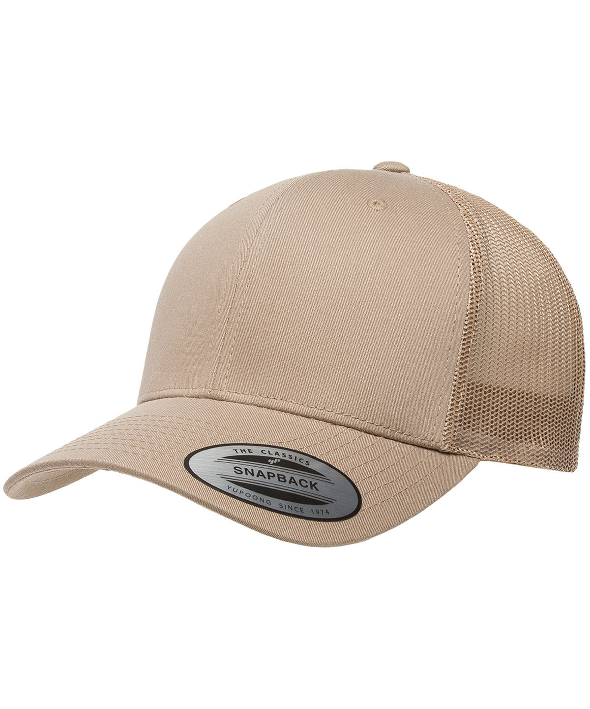 Caps - Retro trucker keps Khaki Khaki One size