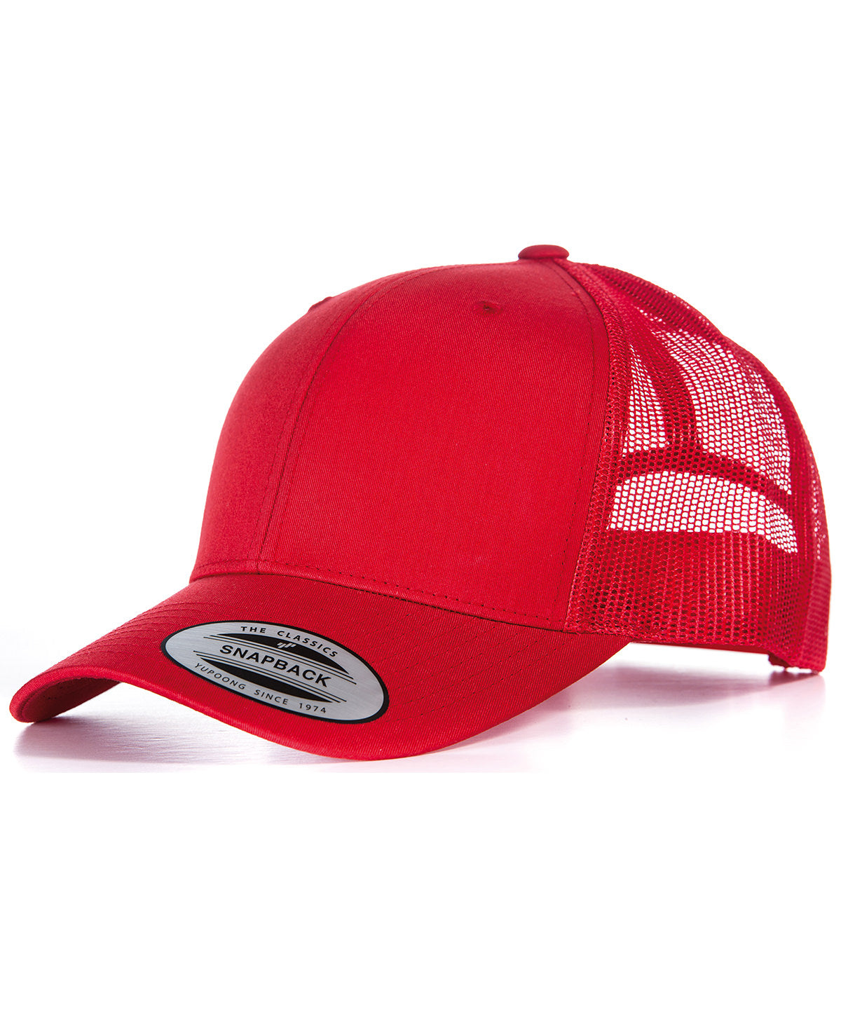 Caps - Retro trucker keps Red Red One size