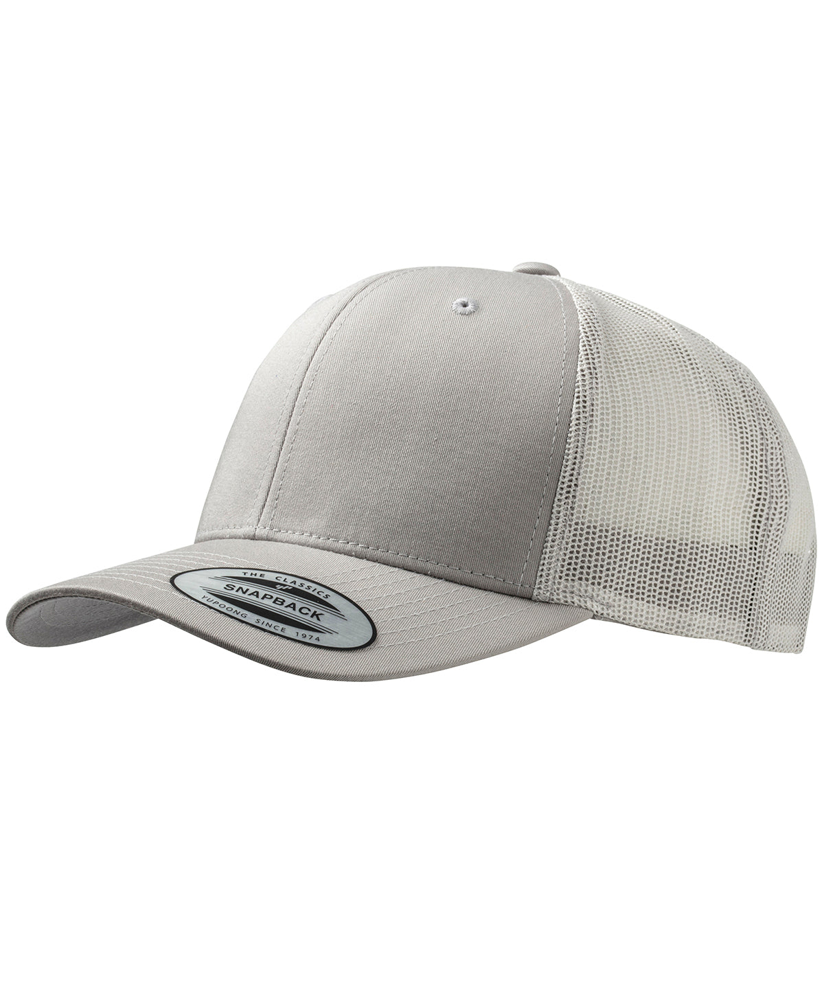 Caps - Retro trucker keps Silver Silver One size