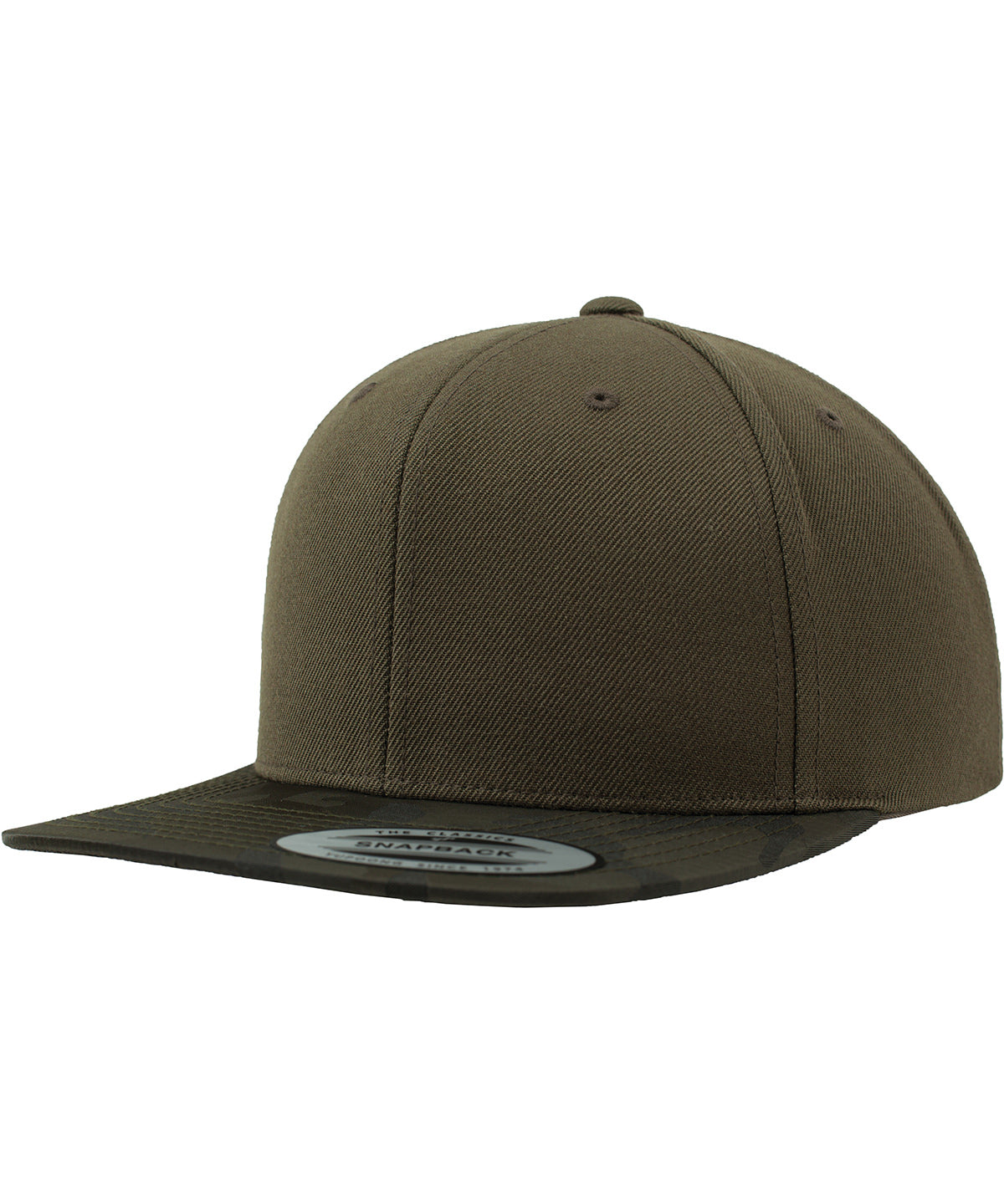 Caps - Camo Visor Snapback Olive Camo One size