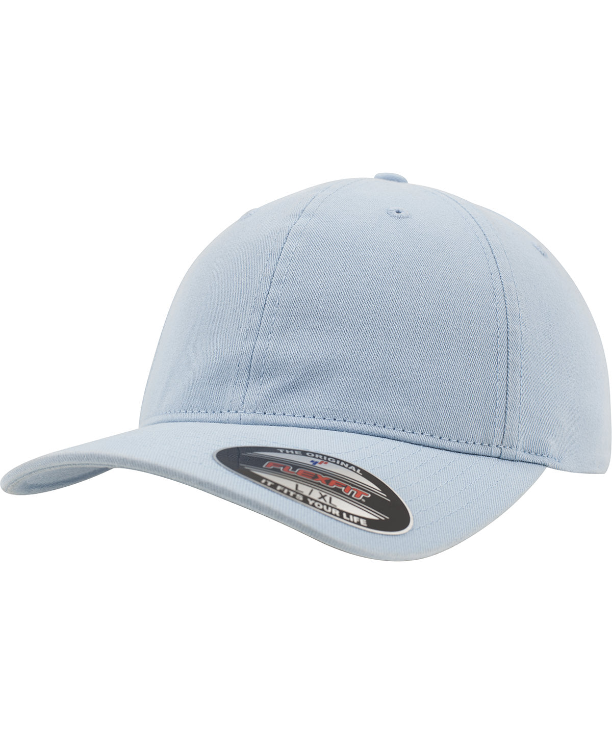 Caps - Garbantvättad bomullspappa-hatt Light Blue