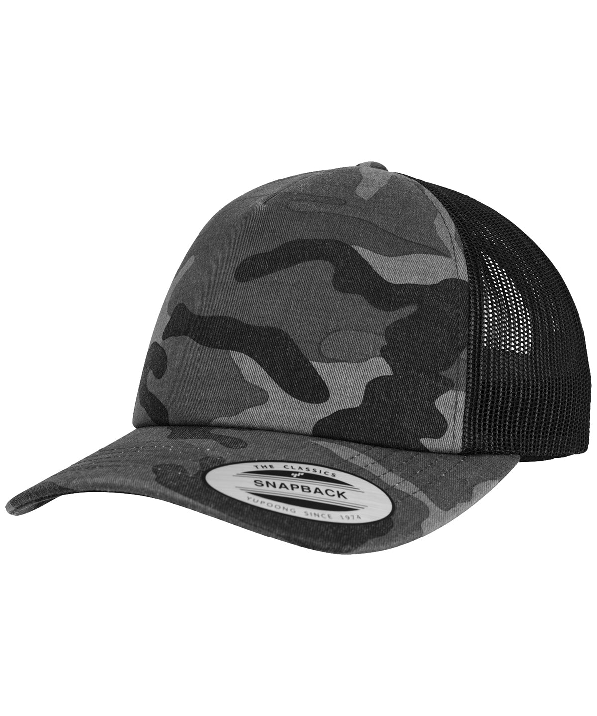 Caps - Camo Trucker Keps Dark Camo Black One size