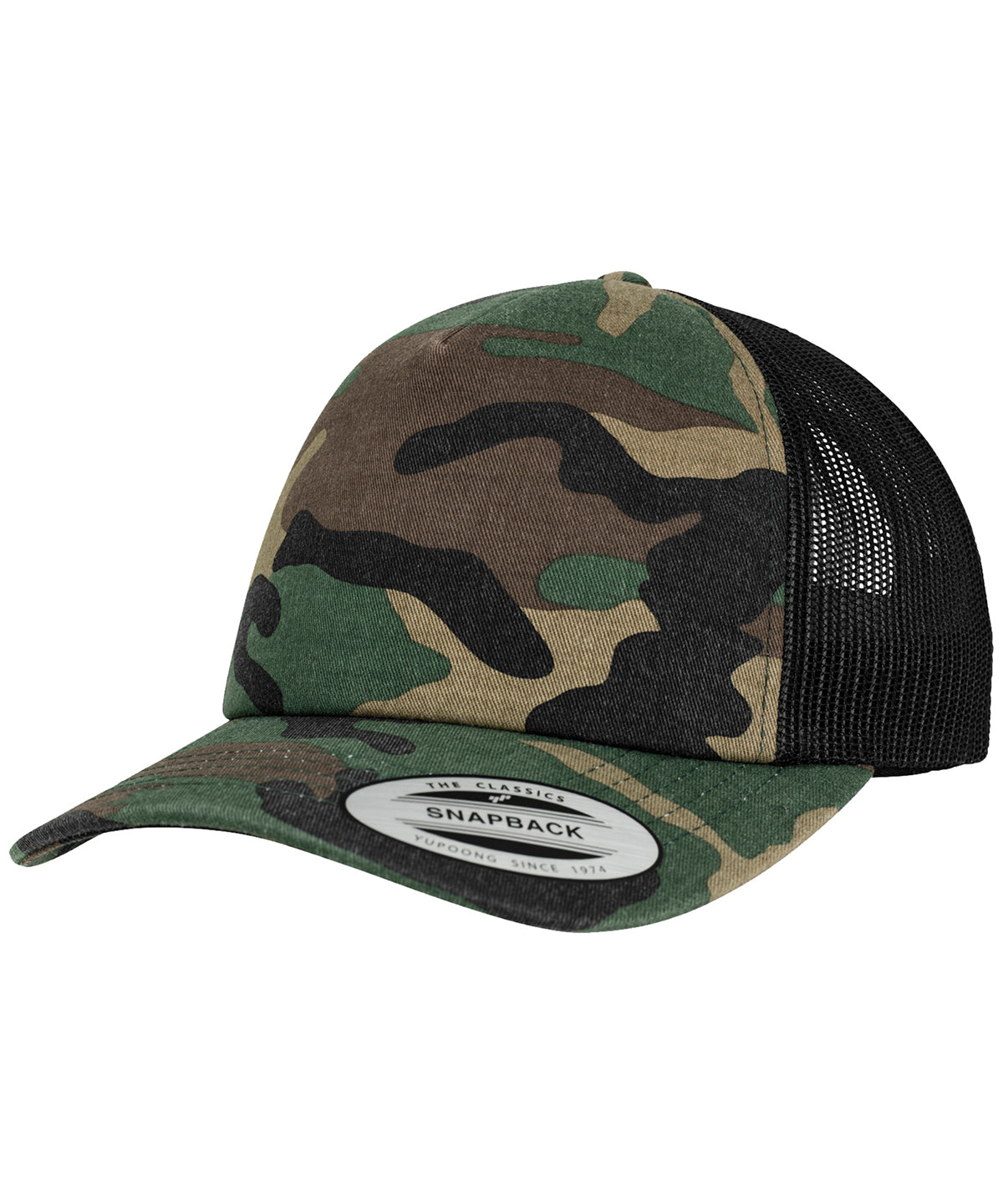 Caps - Camo Trucker Keps Wood Camo Black One size